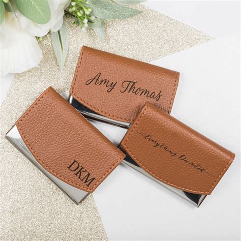 personalized business card holders.